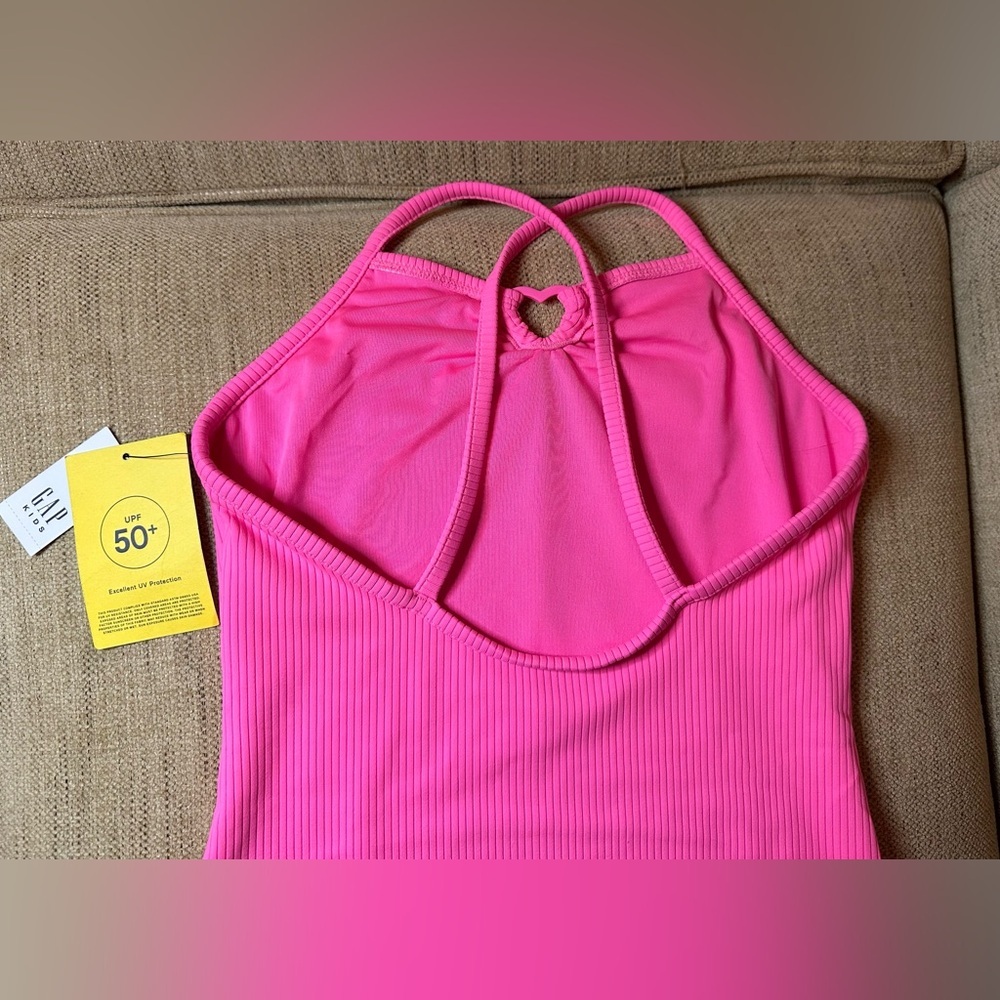 🆕 NWT Gap Kids Girls Ribbed One-Piece Swimsuit 🆕 - Picture 6 of 13